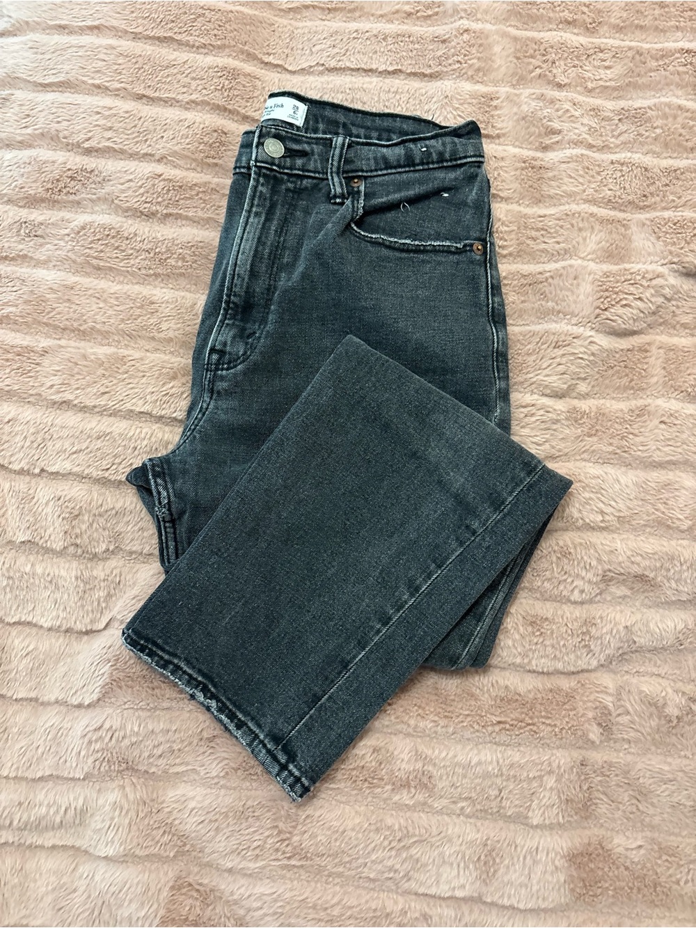 Abercrombie & Fitch Washed Black Denim Jeans